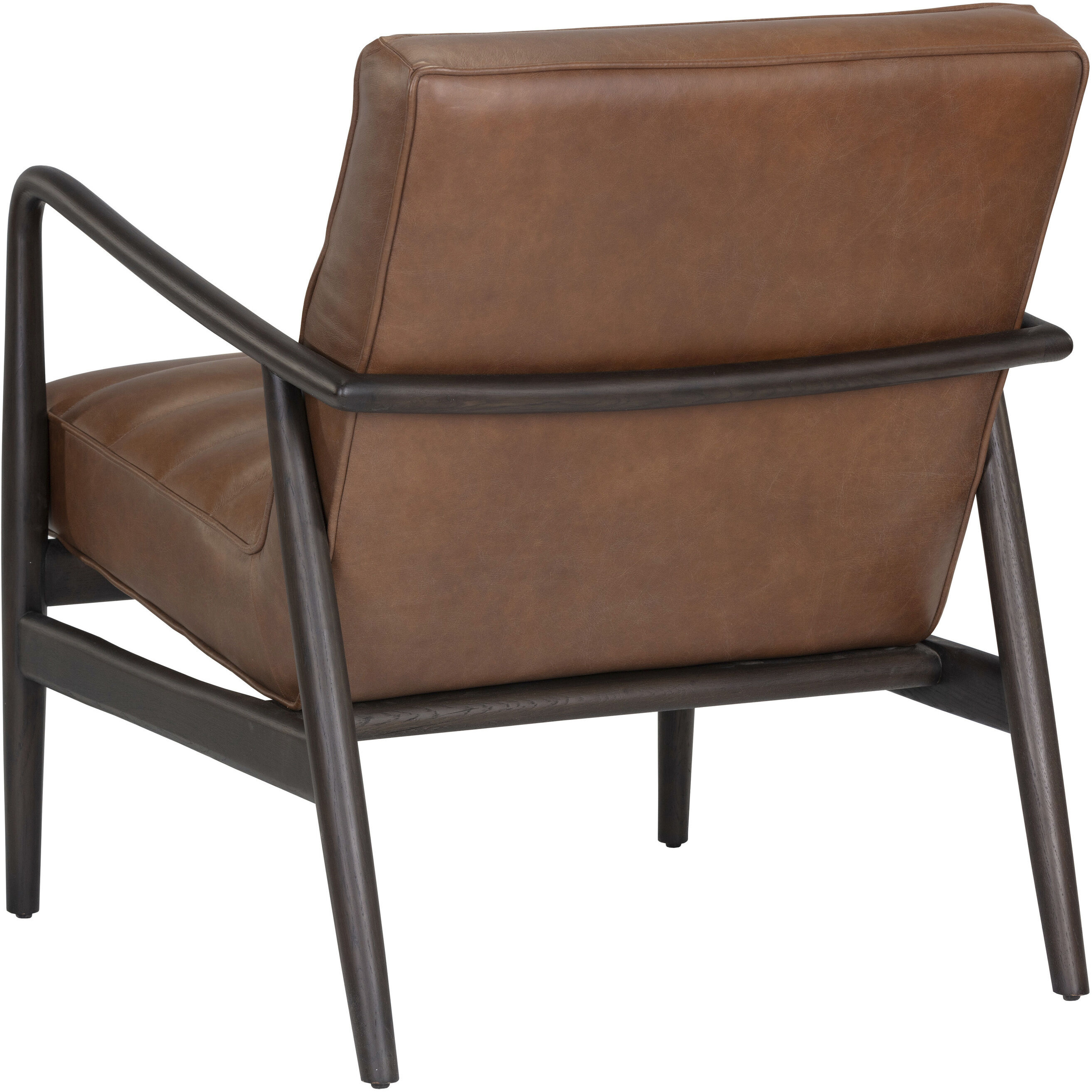 Lyric Vintage Caramel Leather Lounge Chair